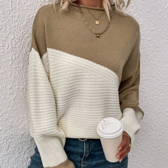 CASUAL DOLLZ Colorblock Sweater top - Picture 4 of 5